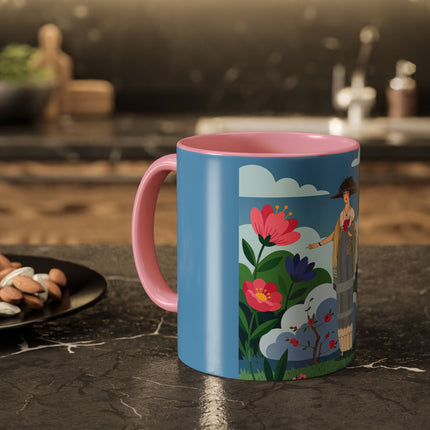 Garden Of New Beginnings Colorful Mugs – Art Deco Floral Elegance