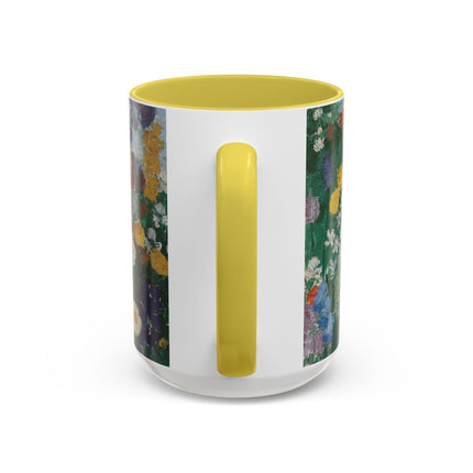 Flowers on the Mountain by August Babberger Colorful Mugs (11oz, 15oz)