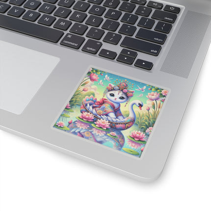 Geisha Kitten’s River Voyage Kiss-Cut Stickers (4 Sizes)