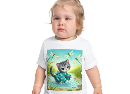 Kitten by the Still Waters Baby Short Sleeve T-Shirt