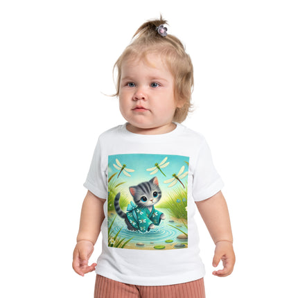 Kitten by the Still Waters Baby T-Shirt – Peaceful Moments & Gentle Wonder