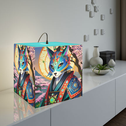 Cyberpunk Samurai Light Cube Lamp