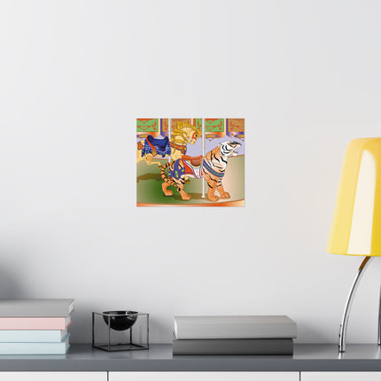 Carousel Splendor Premium Matte Horizontal Poster
