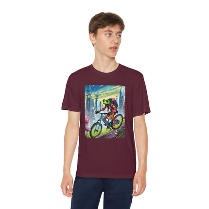 Cyberpunk Frog Youth Competitor Tee