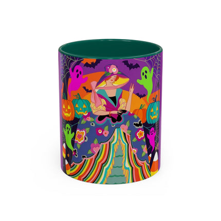 🌈👻 The Rainbow Ghost Masquerade Colorful Mug – Colorful Halloween Charm