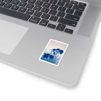 Irises by Ohara Koson Kiss-Cut Stickers (4 Sizes)