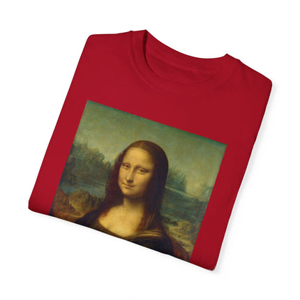 Mona Lisa by Leonardo da Vinci Unisex Garment-Dyed T-shirt