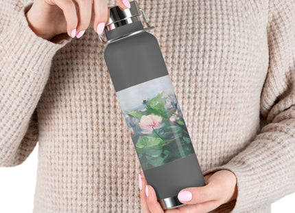Water Lilies by Karl Hagemeister Copper Vacuum Insulated Bottle, 22oz