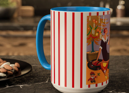 Art Deco Christmas Colorful Mugs (11oz, 15oz)