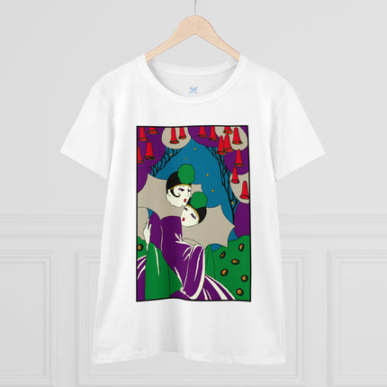 Two Pierrots Women's Midweight Cotton Tee