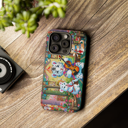 Melodies of the Snow Lion Cub Phone Cases