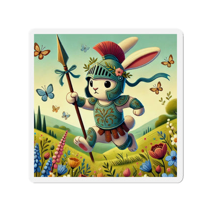Rabbit Gladiator Die-Cut Magnets (5 Sizes)