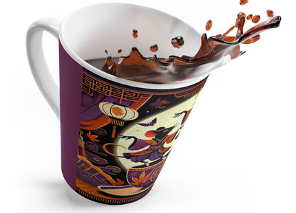 Theatrical Halloween Kabuki Latte Mug