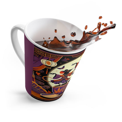Theatrical Halloween Kabuki Latte Mug
