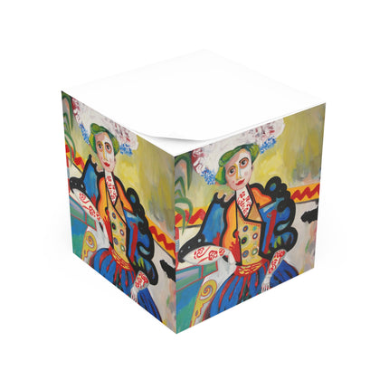 A Mulher by Amadeo de Souza-Carosa Note Cube
