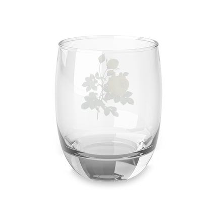 Yellow Rose Botanical Illustration by Pierre-Joseph Redouté Whiskey Glass