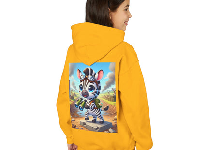 Zebra Lookout Youth Heavy Blend Hooded Sweatshirt