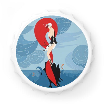 Siren of the Waves Bottle Opener – Dramatic Sea Power & Bold Elegance