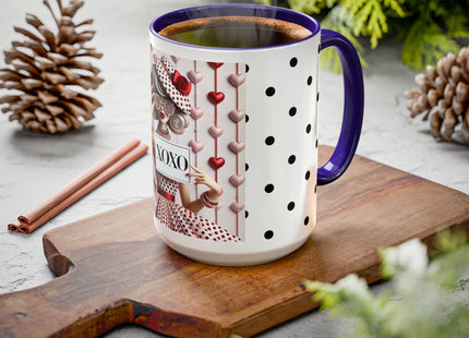Fashionably Yours, XOXO Colorful Mugs (11oz, 15oz)
