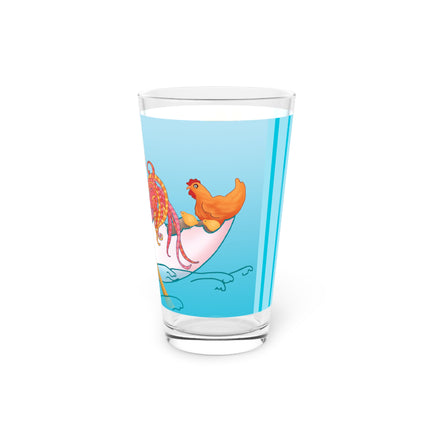 A Rooster's Seafaring Adventure Glass, 16oz