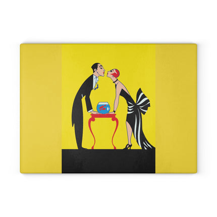 A Moment of Elegance Glass Cutting Board