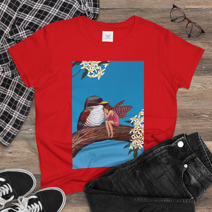 Magnolia Fairy and the Woodland Bird Cotton Tee