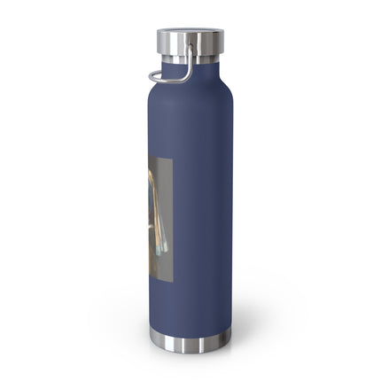 Girl with a Pearl Earring by Johannes Vermeer Copper Vacuum Insulated Bottle, 22oz
