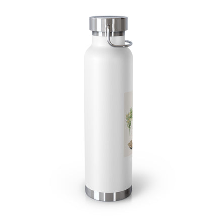 Tulip, Branches of Myrtle, and Shells by Maria Sibylla Merian Copper Vacuum Insulated Bottle, 22oz