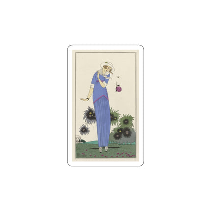 Petite robe de jardin (Garden Dress) by Charles Martin Die-Cut Stickers (5 Stickers)