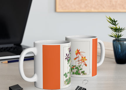 Aquilegia Flower by Tanigami Kônan Ceramic Mug 11oz