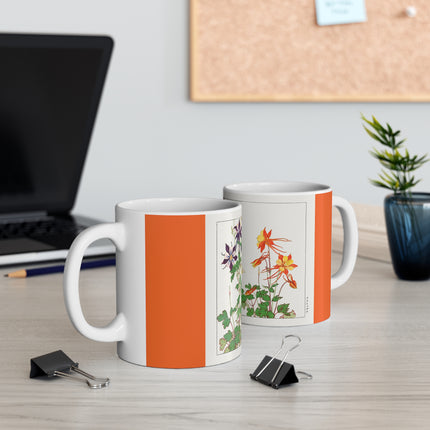Aquilegia Flower by Tanigami Kônan Ceramic Mug 11oz