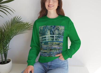 Water Lilies and Japanese Bridge by Claude Monet Heavy Blend™ Crewneck Sweatshirt