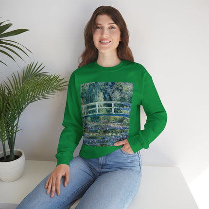Water Lilies and Japanese Bridge by Claude Monet Heavy Blend™ Crewneck Sweatshirt