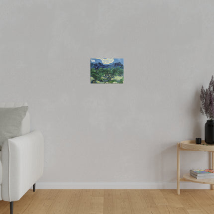 Olive Trees by Vincent Van Gogh Matte Canvas, Stretched, 0.75"
