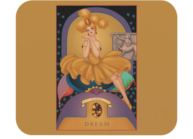 November & Topaz (from the Gem Series) by Sofia Chiostri Mouse Pad, Rectangle