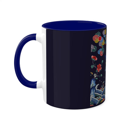 Rank Badge with Mandarin Duck Colorful Mugs, 11oz