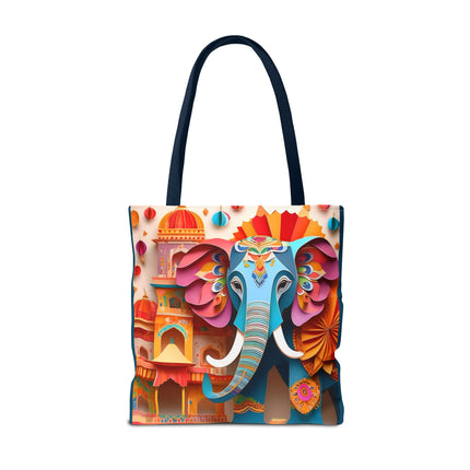Elephant at an Autumn Festival Tote Bag (AOP)