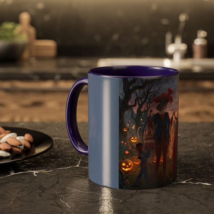 ♥️🎃 The Queen Of Hearts Halloween Masquerade Colorful Mug – Royal Halloween Fantasy