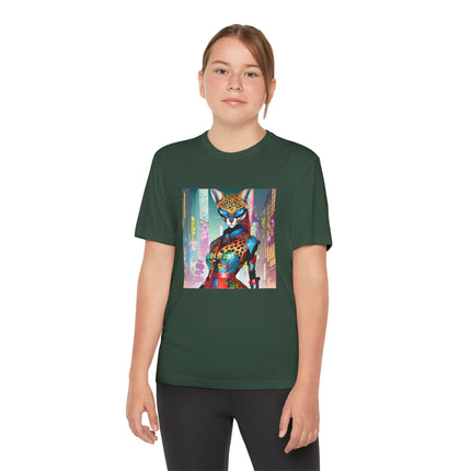 Cyber Cat Glamour Youth Competitor Tee