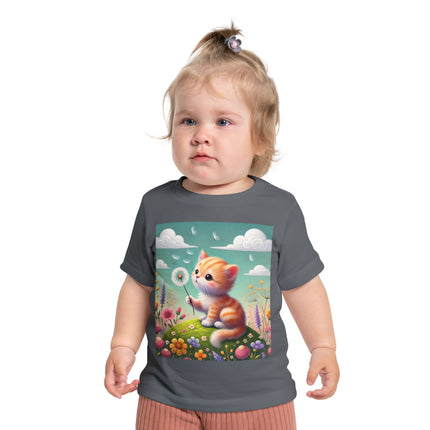 Kitten’s Whispers of Spring Baby T-Shirt – Gentle Breezes & Sweet Discoveries