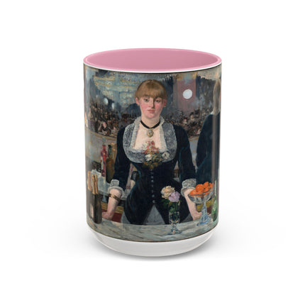 A Bar at the Folies-Bergère by Edouard Manet Colorful Mugs (11oz, 15oz)