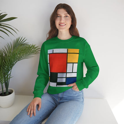 Composition with Red, Yellow, Blue, and Black by Piet Mondrian Heavy Blend™ Crewneck Sweatshirt