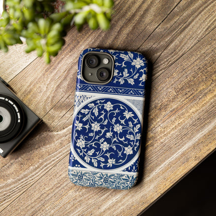 Blue Flower Pattern by Owen Jones Phone Cases
