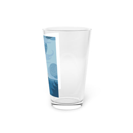 Siren of the Waves Pint Glass – Dramatic Sea Power & Bold Elegance