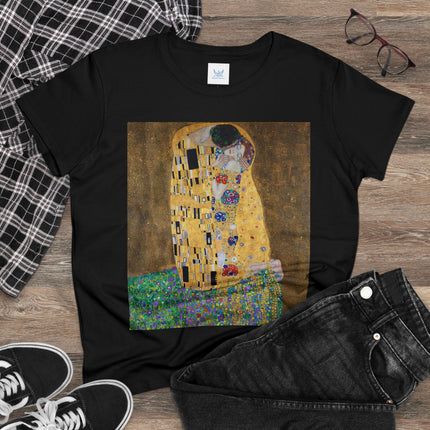 The Kiss by Gustav Klimt Women's Midweight Cotton Tee