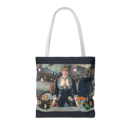 A Bar at the Folies-Bergère by Edouard Manet Tote Bag (AOP)