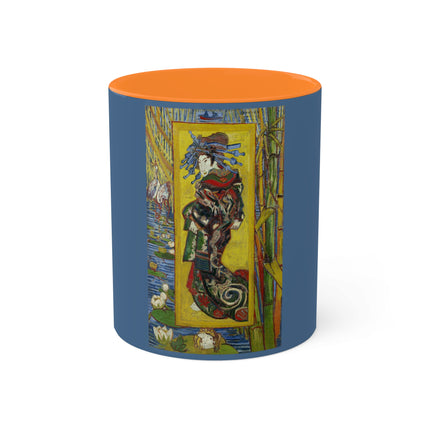 Courtesan (after Eisen) by Vincent Van Gogh Colorful Mugs, 11oz