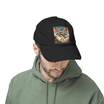 Dragon Fairy of the Temple Unisex Distressed Cap
