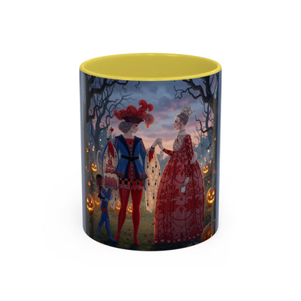 ♥️🎃 The Queen Of Hearts Halloween Masquerade Colorful Mug – Royal Halloween Fantasy