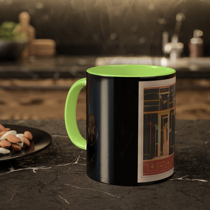 Pompeii Walls Pl.04 by Victor Steeger Colorful Mugs, 11oz
